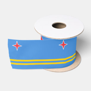 Flag of Aruba Satin Ribbon