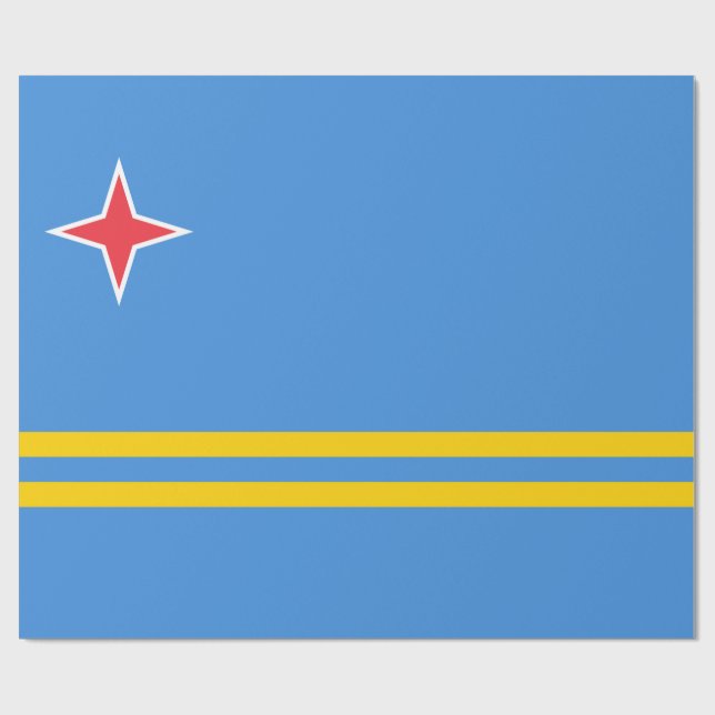 Flag of Aruba Wrapping Paper (Flat)