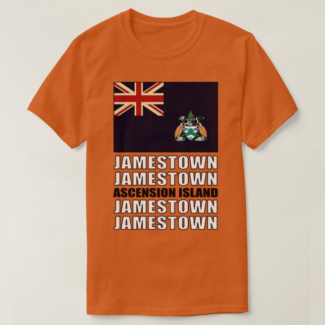 Flag of Ascension Island T-Shirt (Design Front)