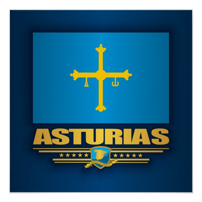 Flag of Asturias Poster (Front)