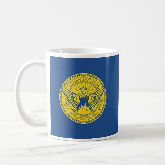 Flag of Atlanta, Georgia Coffee Mug (Left)