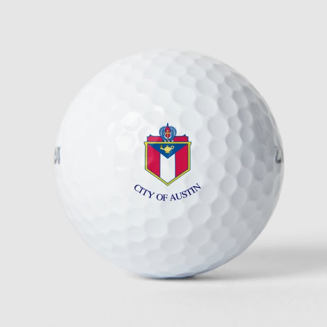 Flag of Austin, Texas Golf Balls (Front)