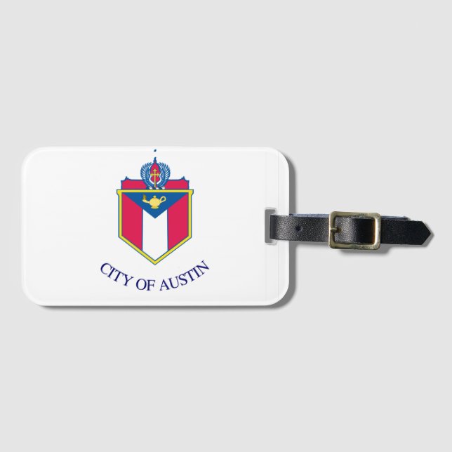 Flag of Austin, Texas Luggage Tag (Front Horizontal)