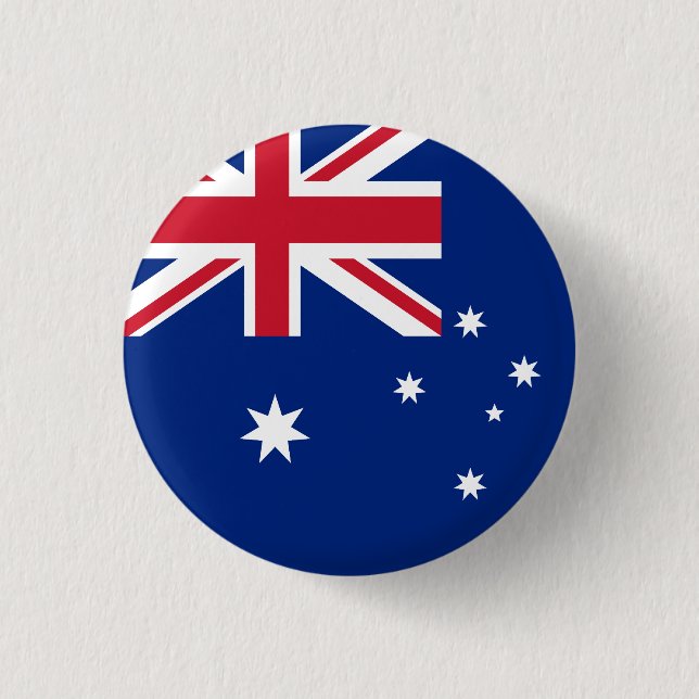 Flag of Australia 3 Cm Round Badge (Front)