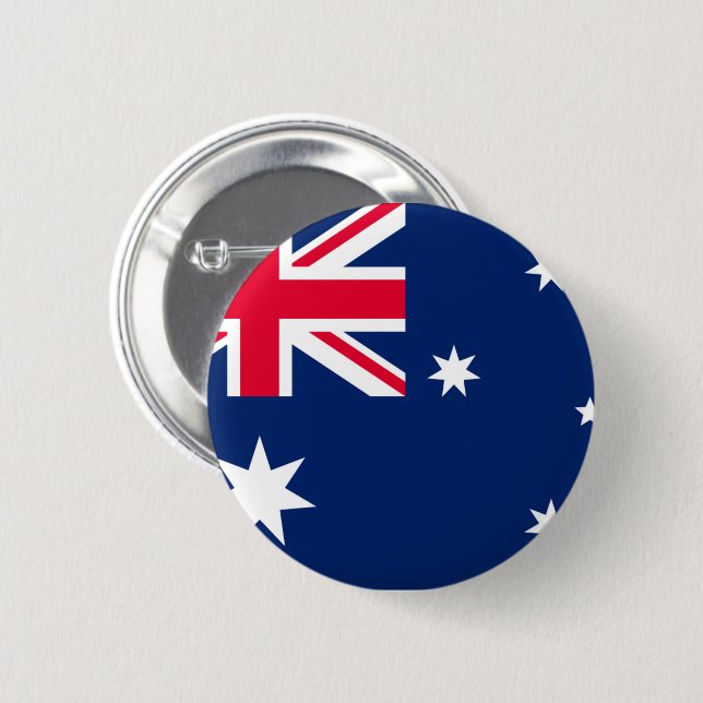 Flag of Australia 6 Cm Round Badge (Front & Back)
