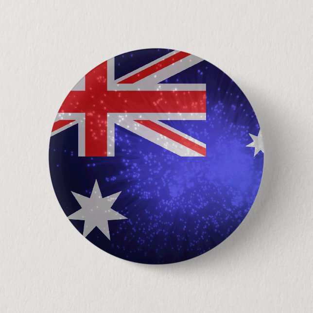 Flag of Australia 6 Cm Round Badge (Front)
