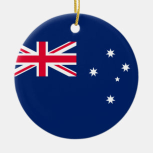 Flag of Australia Ceramic Tree Decoration