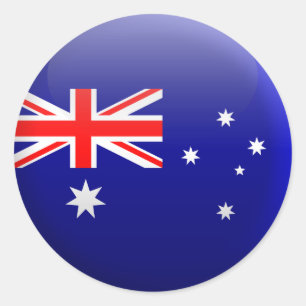 Flag of Australia Classic Round Sticker