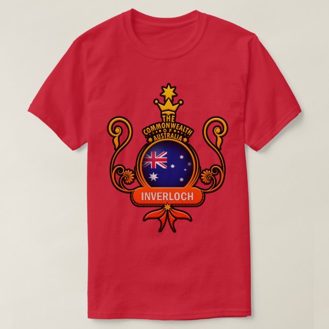 Flag Of Australia Inverloch lovers T-Shirt (Design Front)
