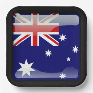 Flag_of_Australia Paper Plate