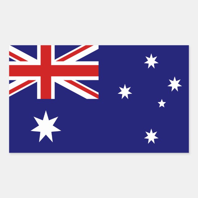 Flag of Australia Rectangular Sticker (Front)