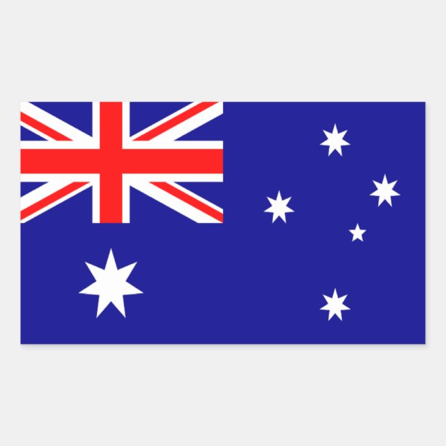 Flag of Australia Rectangular Sticker (Front)