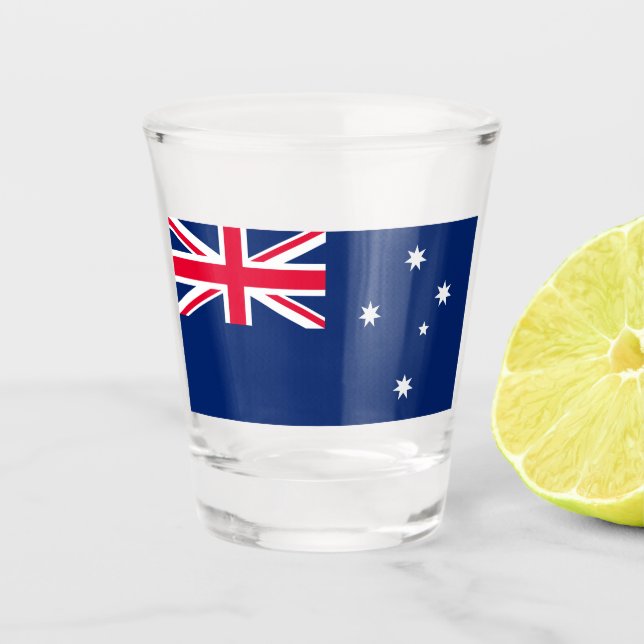Flag of Australia Shot Glass (Front)