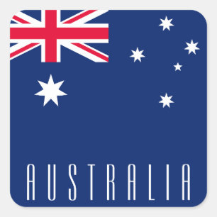 Flag of Australia Square Sticker