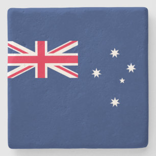 Flag of Australia Stone Coaster