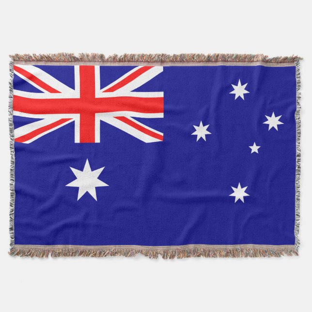 Flag of Australia Throw Blanket (Front)