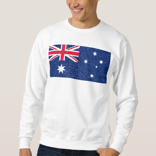 Flag of Australia, vintage Sweatshirt (Front)