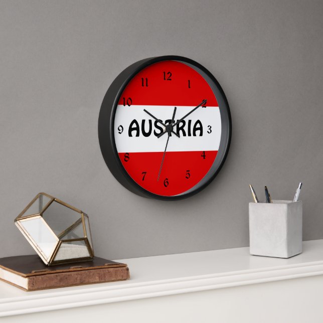 Flag of Austria Clock (Office)