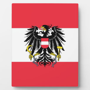 Flag of Austria - Flagge Österreichs Plaque
