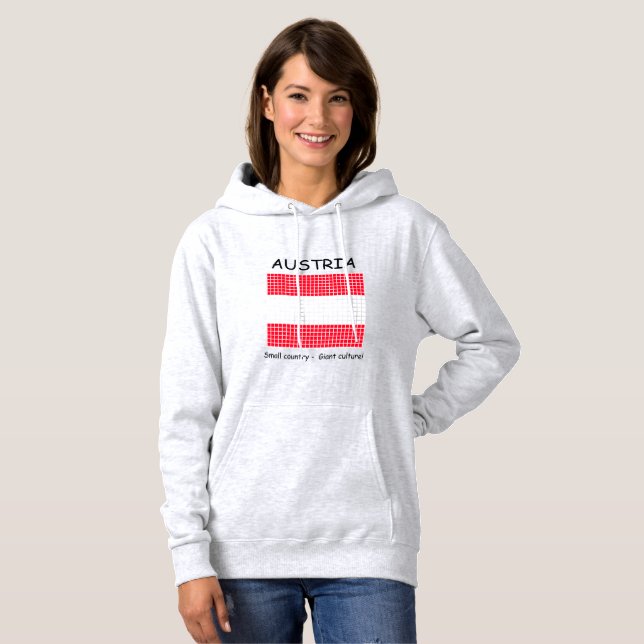 Flag of Austria Hoodie (Front Full)