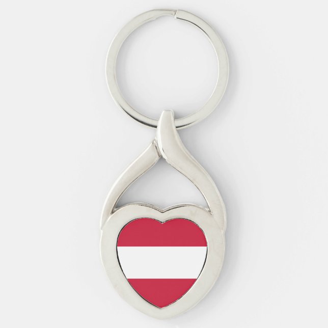 Flag of Austria Key Ring (Front)