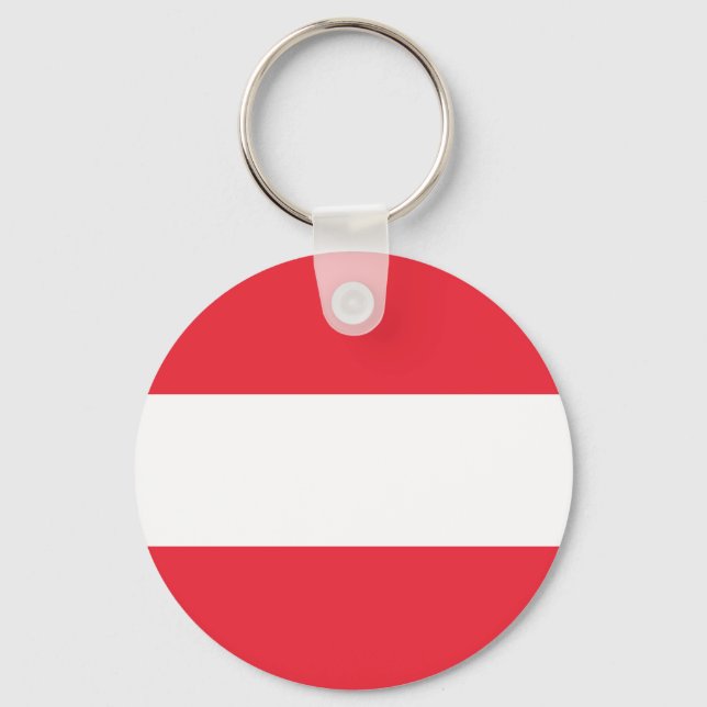 Flag of Austria Key Ring (Front)