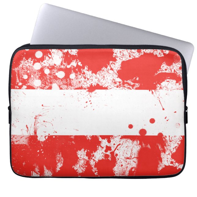 Flag of Austria Laptop Sleeve (Front)