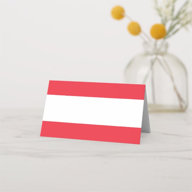 Flag of Austria Place Card (Front)
