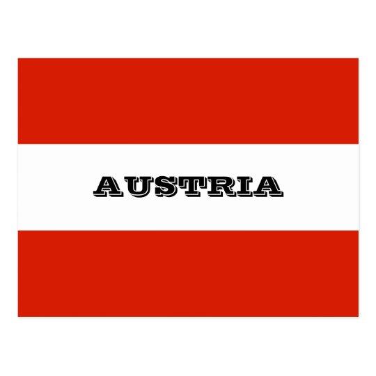Flag of Austria Postcard