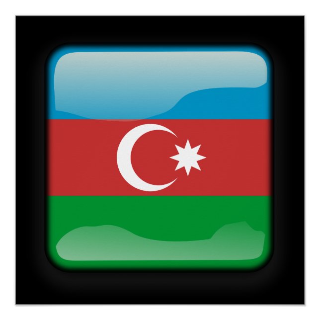 Flag of Azerbaijan Poster (Front)