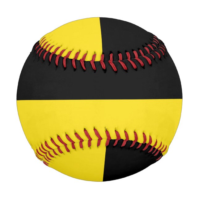 Flag of Baden Württemberg (German State) Baseball (Back)