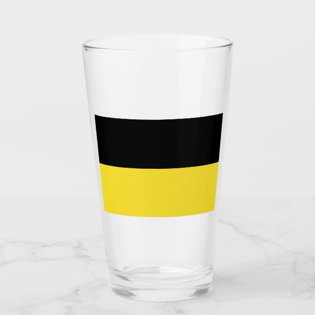 Flag of Baden Württemberg (German State) Glass (Front)
