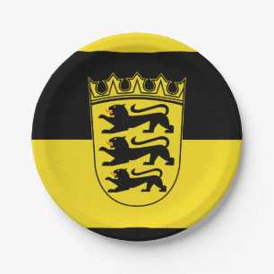 Flag of Baden-Württemberg Paper Plate