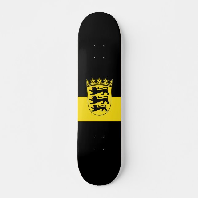 Flag of Baden-Württemberg Skateboard (Front)