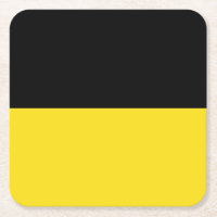 Flag of Baden-Württemberg Square Paper Coaster