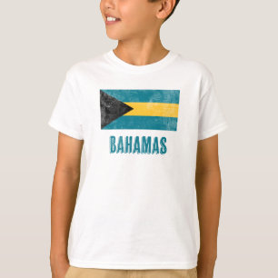 Flag of Bahamas "Grunge" look. T-Shirt