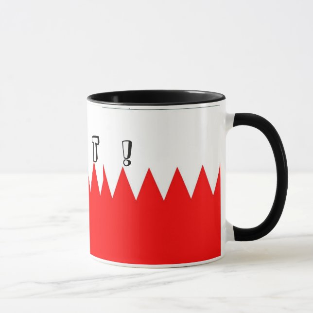Flag of Bahrain Hot Mug (Right)