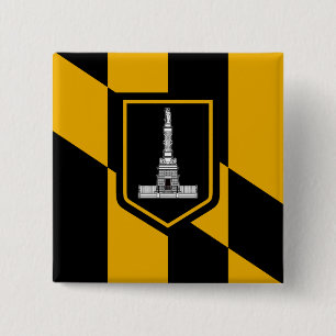 Flag of Baltimore, Maryland Button