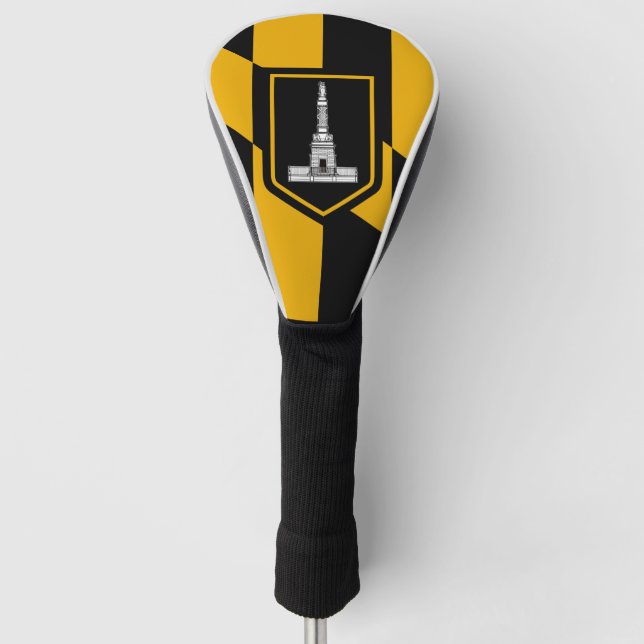 Flag of Baltimore, Maryland Golf Head Cover (Front)