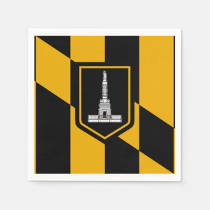 Flag of Baltimore, Maryland Napkin