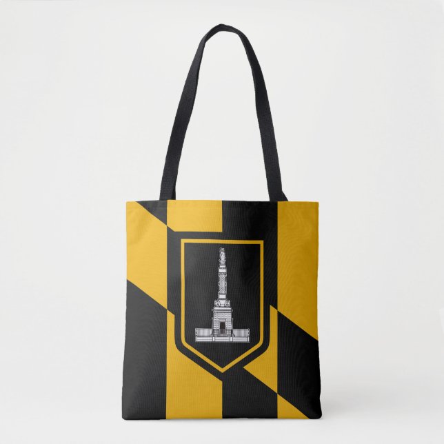 Flag of Baltimore, Maryland Tote Bag (Front)