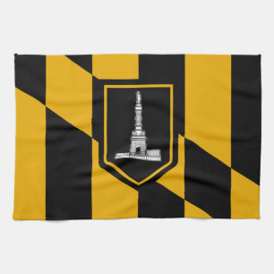 Flag of Baltimore, Maryland Towel