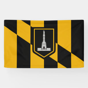 Flag of Baltimore (Maryland, USA) Banner