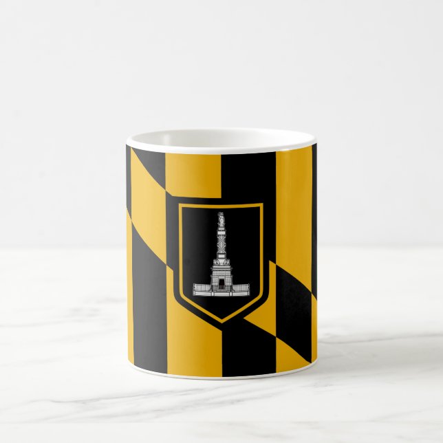 Flag of Baltimore (Maryland, USA) Coffee Mug (Center)