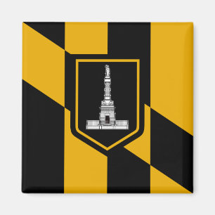 Flag of Baltimore (Maryland, USA) Magnet