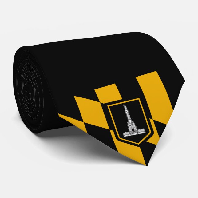 Flag of Baltimore (Maryland, USA) Tie (Rolled)