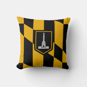 Flag of Baltimore Throw Pillow