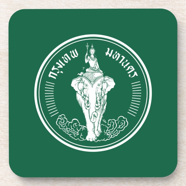 Flag of Bangkok, Thailand Coaster (Front)