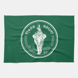 Flag of Bangkok, Thailand Kitchen Towel