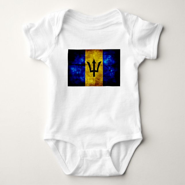 Flag of Barbados Baby Bodysuit (Front)